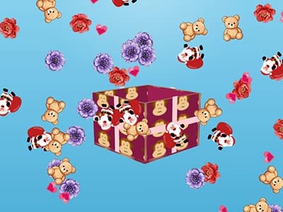 Shareable surprise gift box occasion artwork